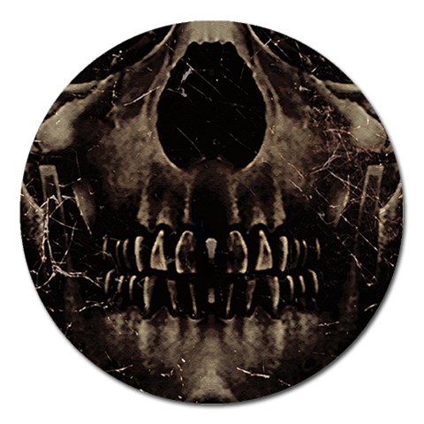 Skull Poster Background Magnet 5  (Round) from ArtsNow.com Front