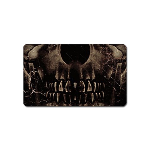 Skull Poster Background Magnet (Name Card) from ArtsNow.com Front