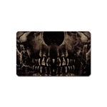 Skull Poster Background Magnet (Name Card)