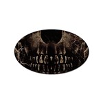 Skull Poster Background Sticker 10 Pack (Oval)