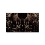 Skull Poster Background Sticker 100 Pack (Rectangle)