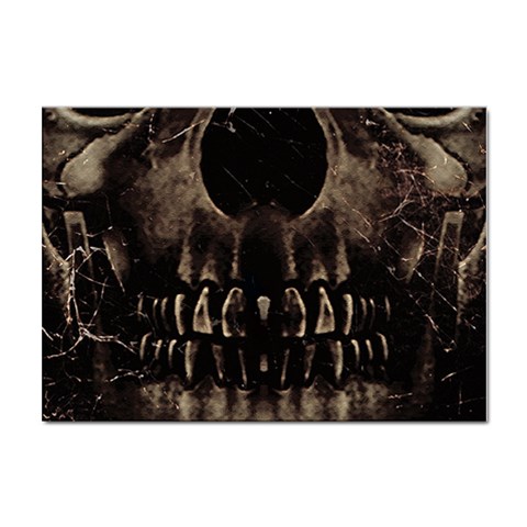 Skull Poster Background A4 Sticker 10 Pack from ArtsNow.com Front