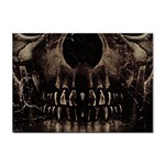 Skull Poster Background A4 Sticker 10 Pack