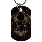Skull Poster Background Dog Tag (Two-sided) 