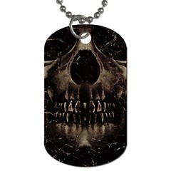 Skull Poster Background Dog Tag (Two Back