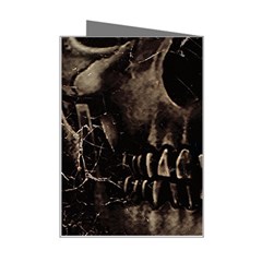 Skull Poster Background Mini Greeting Card from ArtsNow.com Right