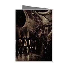 Skull Poster Background Mini Greeting Card (8 Pack) from ArtsNow.com Left