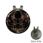 Skull Poster Background Hat Clip with Golf Ball Marker