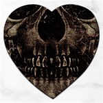 Skull Poster Background Jigsaw Puzzle (Heart)