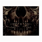 Skull Poster Background Glasses Cloth (Small)