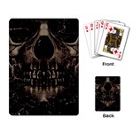 Skull Poster Background Playing Cards Single Design