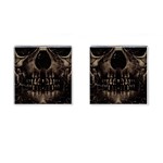 Skull Poster Background Cufflinks (Square)