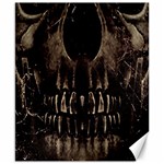 Skull Poster Background Canvas 8  x 10  (Unframed)