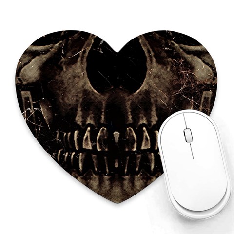 Skull Poster Background Mouse Pad (Heart) from ArtsNow.com Front