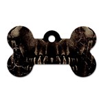 Skull Poster Background Dog Tag Bone (One Sided)