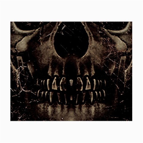Skull Poster Background Glasses Cloth (Small, Two Sided) from ArtsNow.com Front