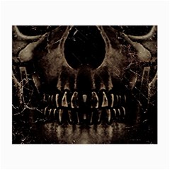 Skull Poster Background Glasses Cloth (Small, Two Sided) from ArtsNow.com Front