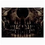 Skull Poster Background Glasses Cloth (Large)