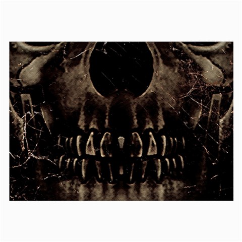 Skull Poster Background Glasses Cloth (Large, Two Sided) from ArtsNow.com Front