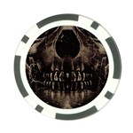 Skull Poster Background Poker Chip