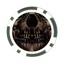 Skull Poster Background Poker Chip from ArtsNow.com Back