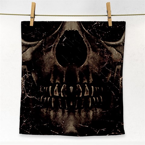 Skull Poster Background Face Towel from ArtsNow.com Front