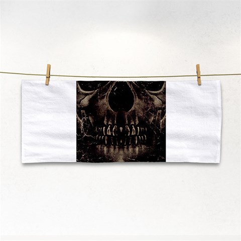 Skull Poster Background Hand Towel from ArtsNow.com Front