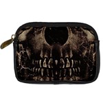 Skull Poster Background Digital Camera Leather Case