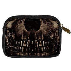 Skull Poster Background Digital Camera Leather Case from ArtsNow.com Back