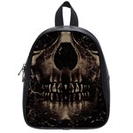 Skull Poster Background School Bag (Small)
