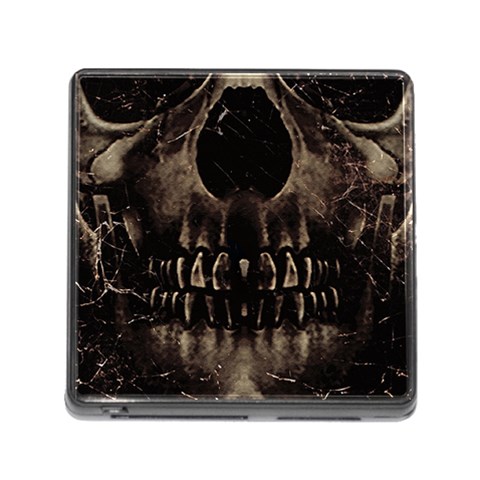 Skull Poster Background Memory Card Reader with Storage (Square) from ArtsNow.com Front