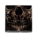 Skull Poster Background Memory Card Reader with Storage (Square)
