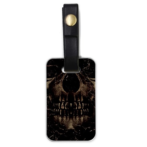 Skull Poster Background Luggage Tag (One Side) from ArtsNow.com Front