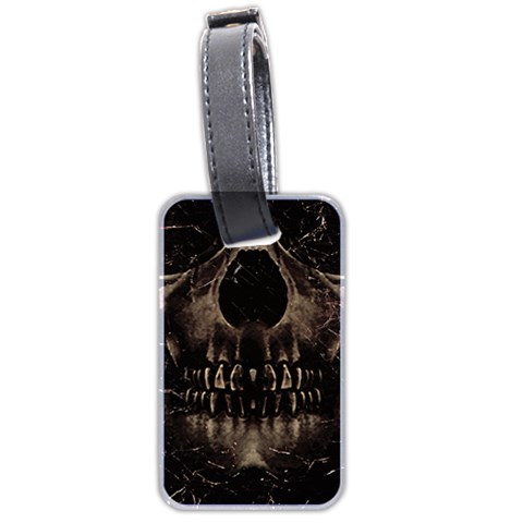 Skull Poster Background Luggage Tag (Two Sides) from ArtsNow.com Front