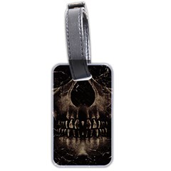 Skull Poster Background Luggage Tag (Two Sides) from ArtsNow.com Back