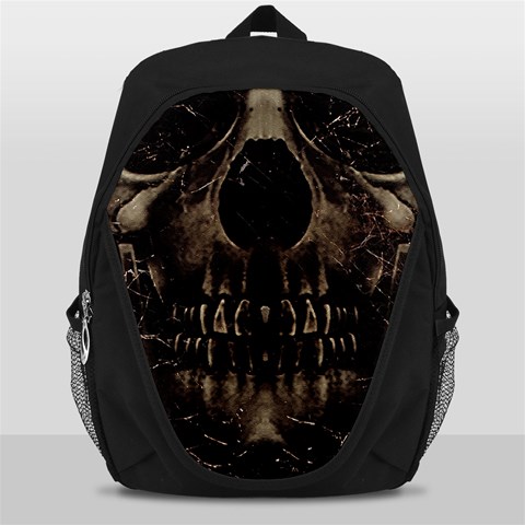 Skull Poster Background Backpack Bag from ArtsNow.com Front
