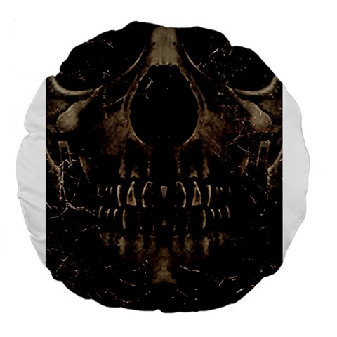 Skull Poster Background 18  Premium Round Cushion  from ArtsNow.com Front