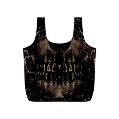 Skull Poster Background Reusable Bag (S) from ArtsNow.com Back