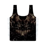 Skull Poster Background Reusable Bag (M)