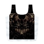 Skull Poster Background Reusable Bag (L)