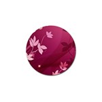 Pink Flower Art Golf Ball Marker