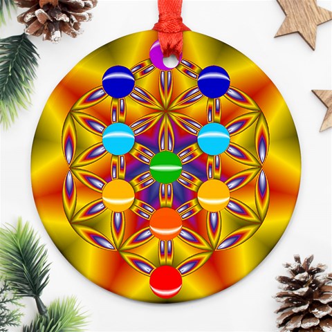 Life Tree Ornament (Round) from ArtsNow.com Front
