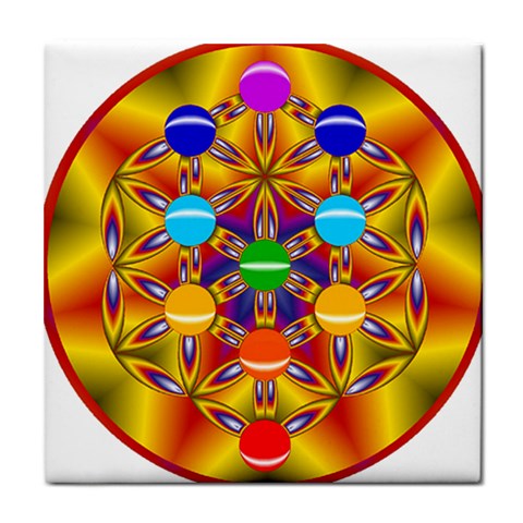 Life Tree Tile Coaster from ArtsNow.com Front