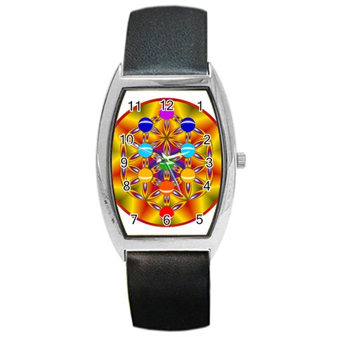 Life Tree Barrel Style Metal Watch from ArtsNow.com Front