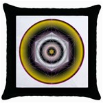 Metatrons Cube Throw Pillow Case (Black)