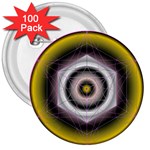 Metatrons Cube 3  Button (100 pack)