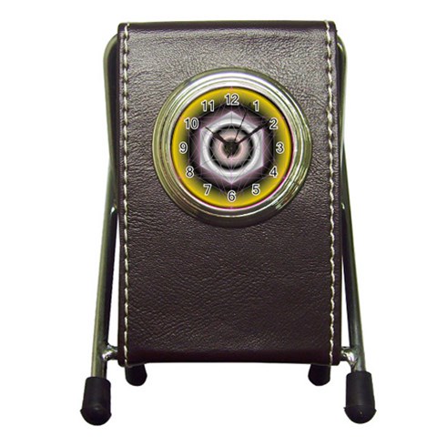 Metatrons Cube Pen Holder Desk Clock from ArtsNow.com Front