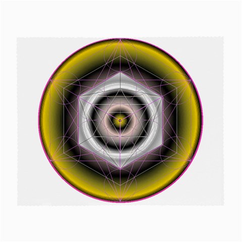 Metatrons Cube Glasses Cloth from ArtsNow.com Front