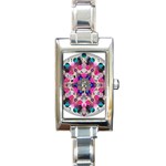 Music Harmonics Rectangular Italian Charm Watch