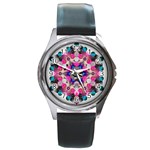 Music Harmonics Round Metal Watch